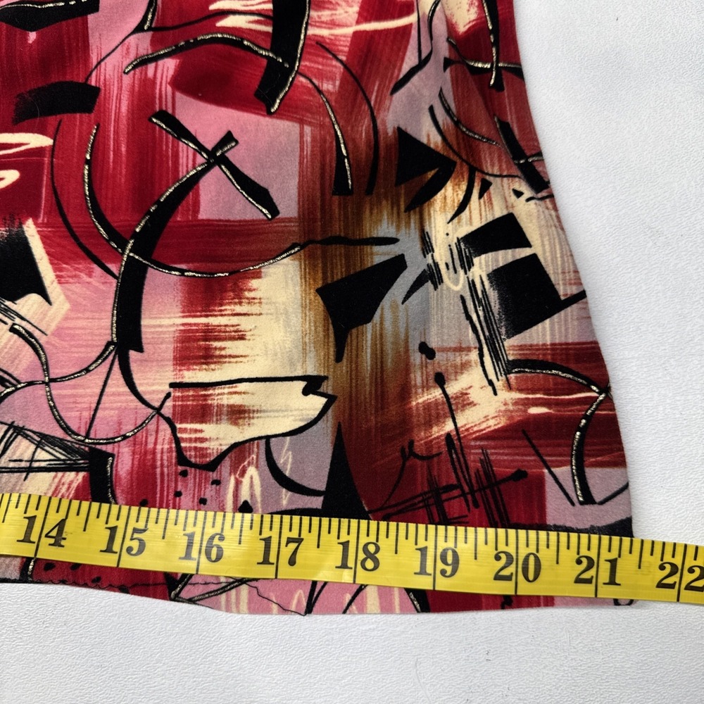Investments XL Abstract Knit Top Artsy Career Chic Boho Office 3/4 Sleeve - Picture 5 of 6